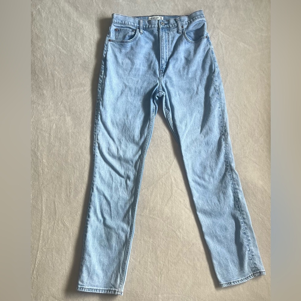Abercrombie & Fitch Light Wash Blue High-Rise Jeans